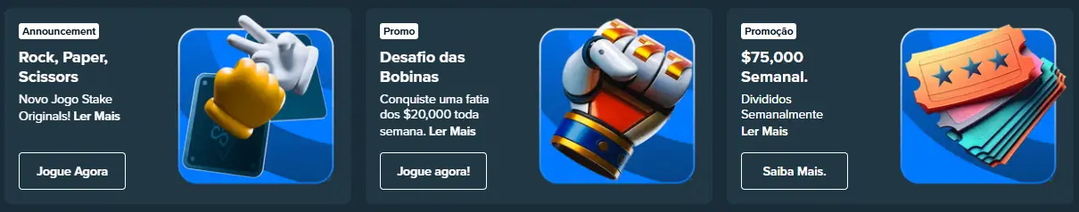 Bônus e promoções do STAKE CASINO